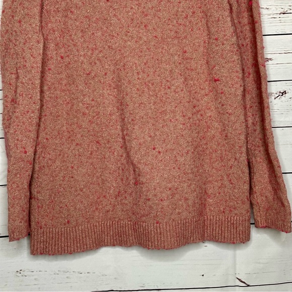 J. Jill | Textured Light Pink Mock Neck Sweater - Picture 3 of 7